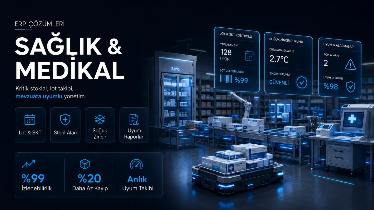 Kayseri tekstil sektörü ERP — tekstil üretim hattı